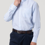 Camisa Algodón Hombre Wf Pb Celeste Cuadrillé Rockford