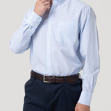 Camisa Algodón Hombre Wf Pb Celeste Cuadrillé Rockford