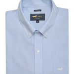 Camisa Algodón Hombre Wf Pb Azul Cuadrillé Rockford