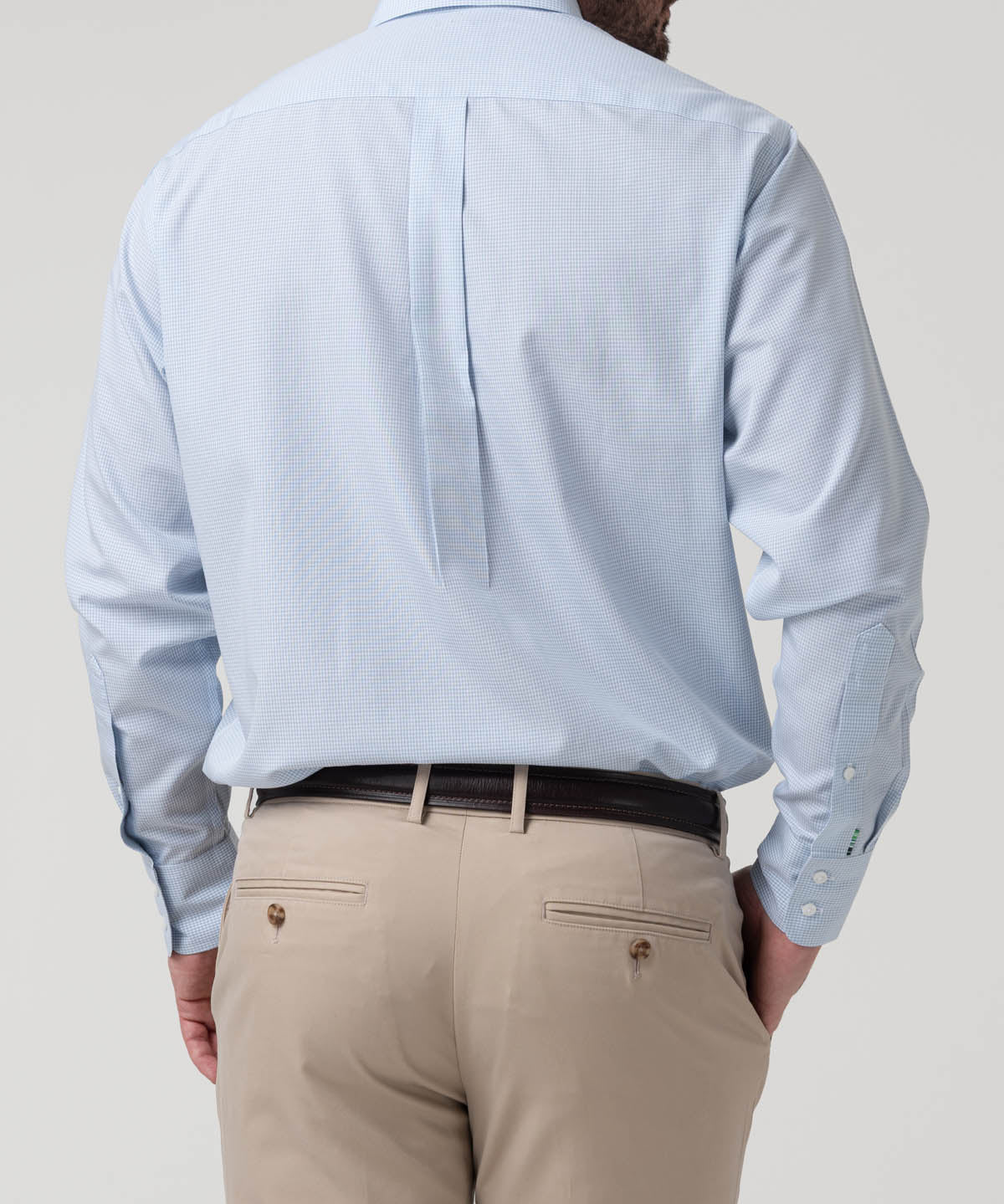 Camisa Algodón Hombre Wf Pb Azul Cuadrillé Rockford