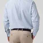 Camisa Algodón Hombre Wf Pb Azul Cuadrillé Rockford