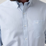 Camisa Algodón Hombre Wf Pb Azul Cuadrillé Rockford