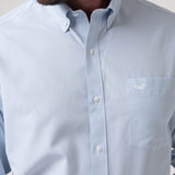 Camisa Algodón Hombre Wf Pb Azul Cuadrillé Rockford