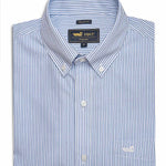 Camisa Algodón Hombre Wf Pb Azul Rayas Rockford