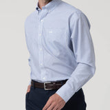 Camisa Algodón Hombre Wf Pb Azul Rayas Rockford