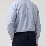 Camisa Algodón Hombre Wf Pb Azul Rayas Rockford