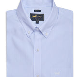 Camisa Algodón Hombre Wf Pb Celeste Rayas Rockford