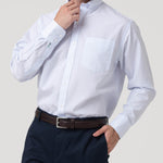 Camisa Algodón Hombre Wf Pb Celeste Rayas Rockford