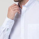 Camisa Algodón Hombre Wf Pb Celeste Rayas Rockford