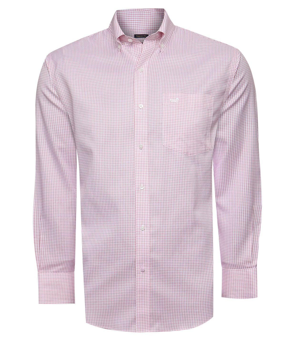 Camisa Algodón Hombre Wf Pb Rojo Cuadrillé Rockford