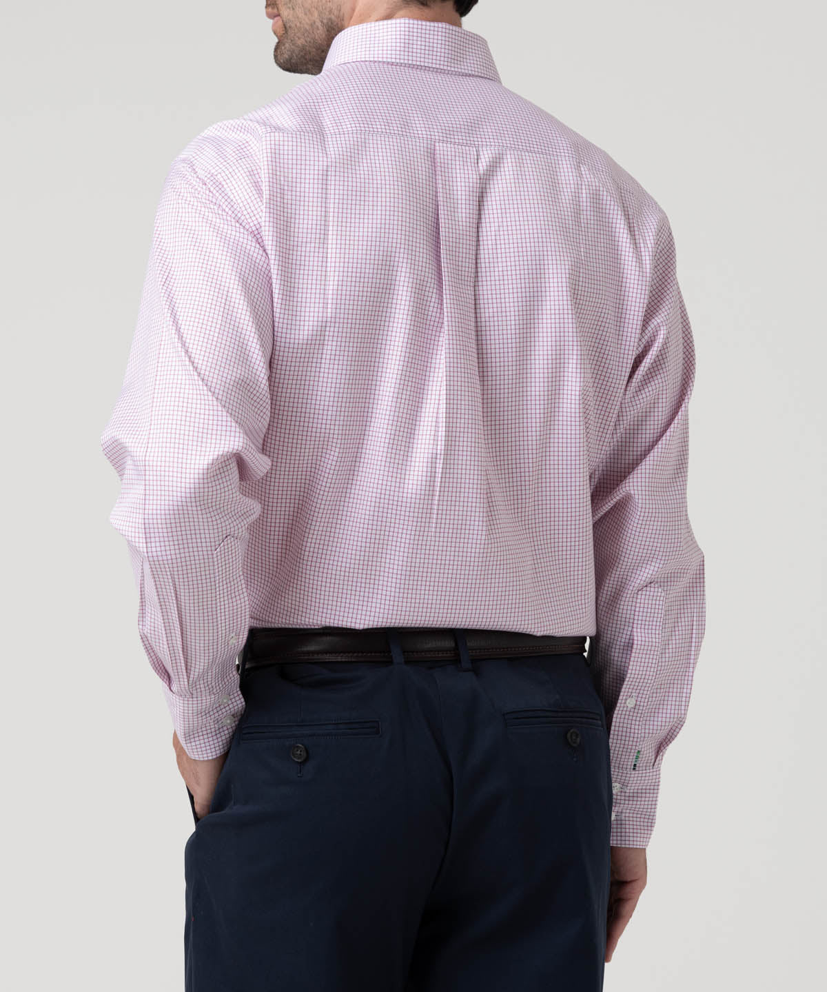 Camisa Algodón Hombre Wf Pb Rojo Cuadrillé Rockford