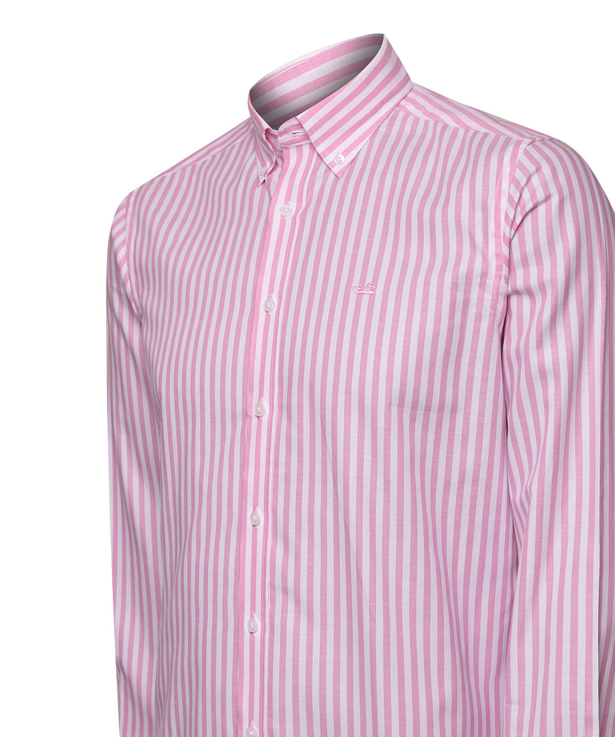 Camisa Algodón Hombre Lain Rosado Rayas Rockford