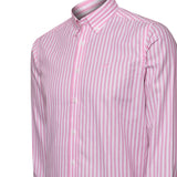 Camisa Algodón Hombre Lain Rosado Rayas Rockford