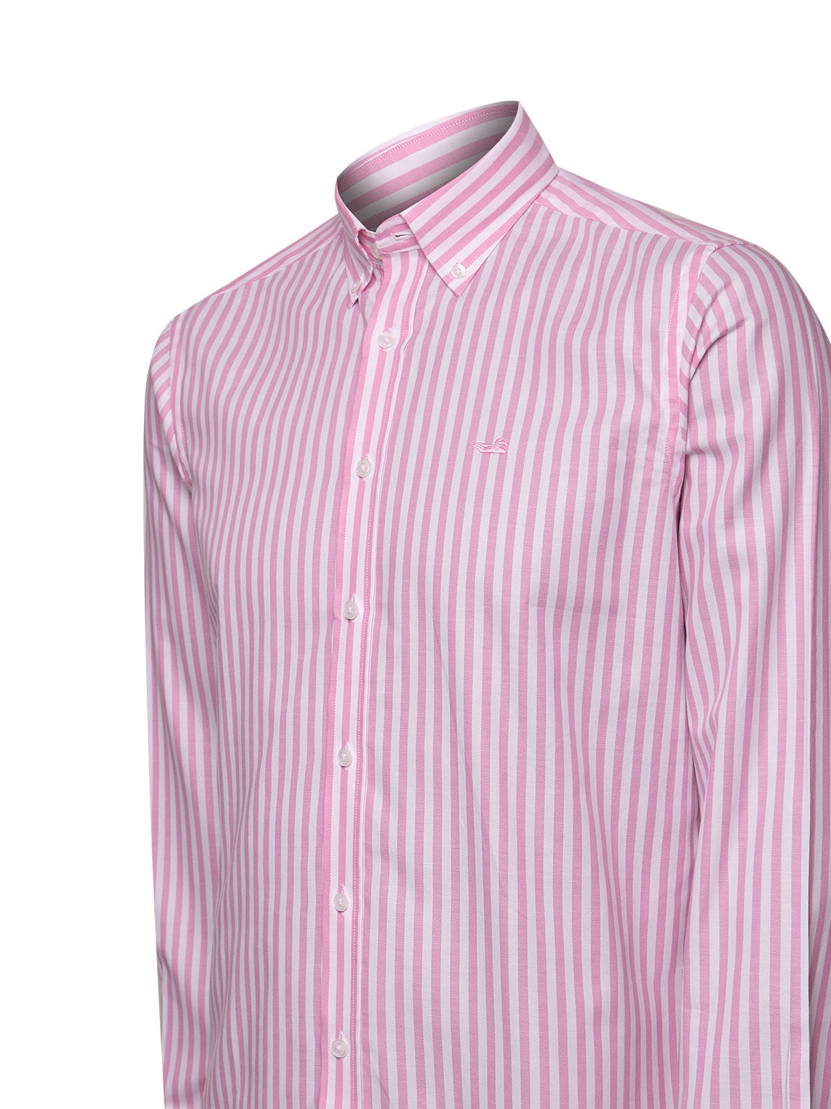 Camisa Algodón Hombre Lain Rosado Rayas Rockford