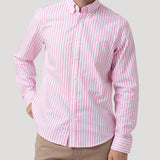 Camisa Algodón Hombre Lain Rosado Rayas Rockford