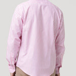 Camisa Algodón Hombre Lain Rosado Rayas Rockford