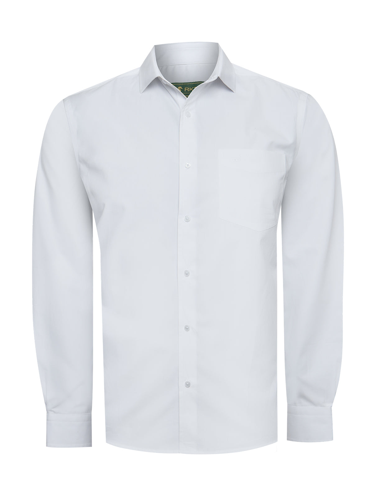 Camisa Algodón Hombre Easysolid Blanco Rockford