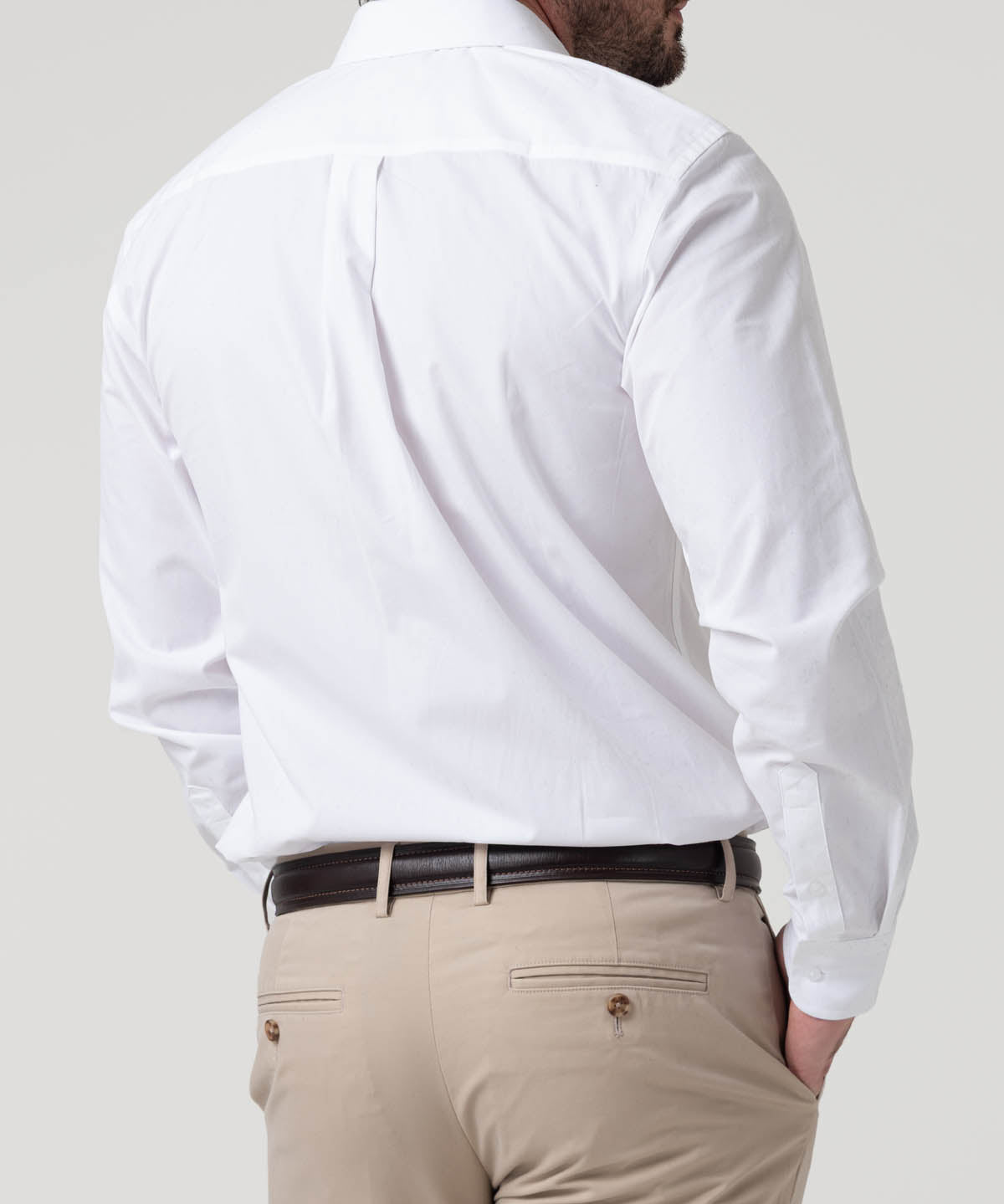 Camisa Algodón Hombre Easysolid Blanco Rockford