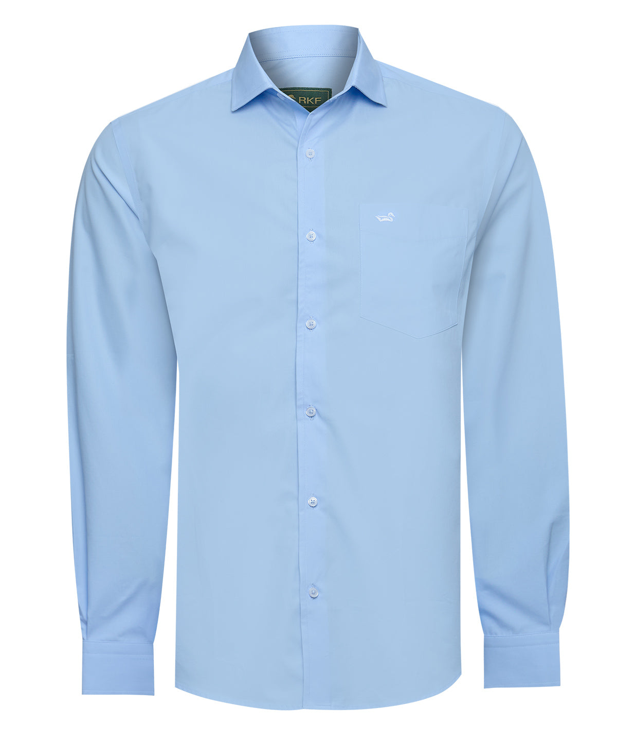 Camisa Algodón Hombre Easysolid Azul Rockford