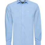 Camisa Algodón Hombre Easysolid Azul Rockford
