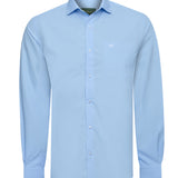 Camisa Algodón Hombre Easysolid Azul Rockford