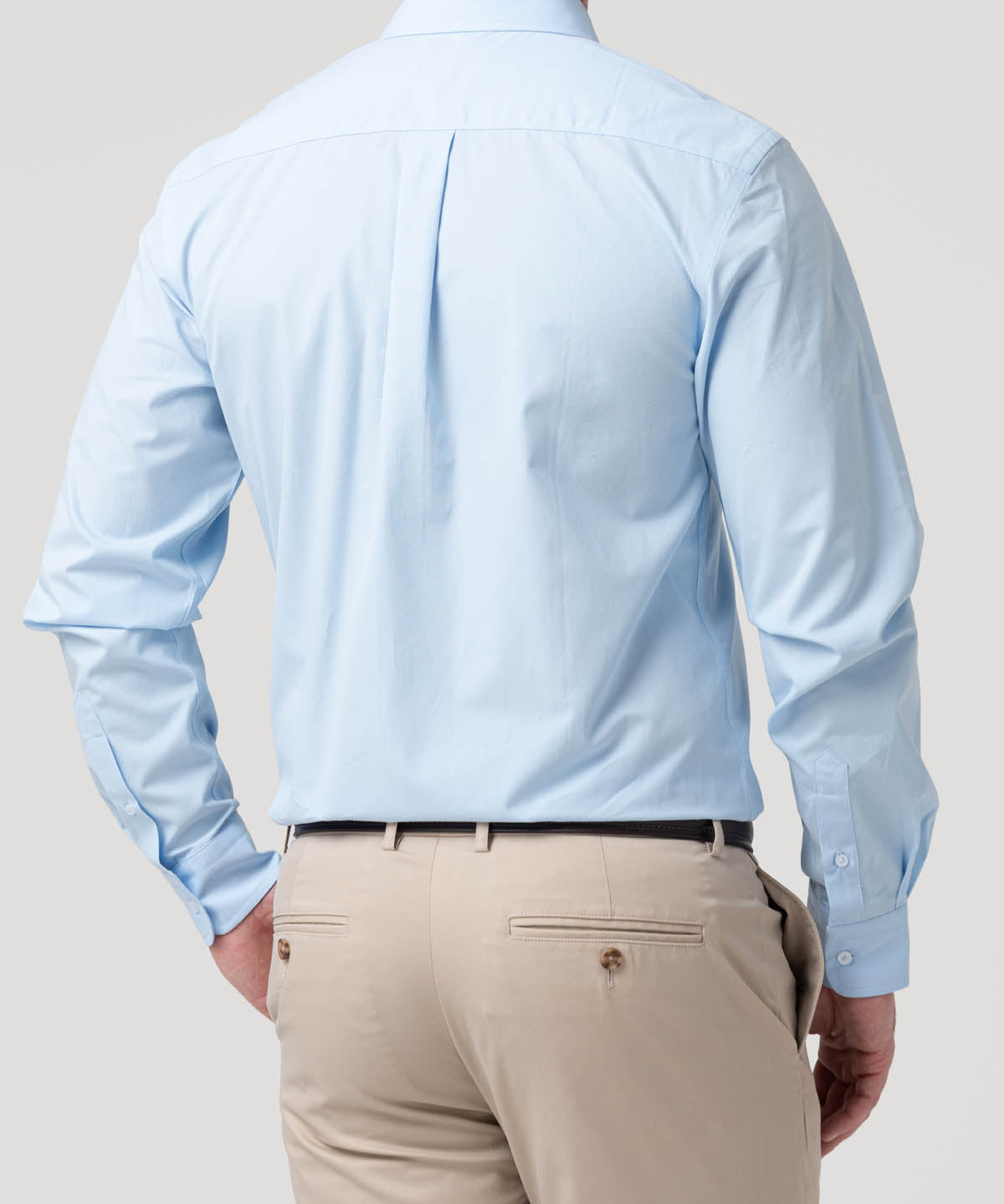 Camisa Algodón Hombre Easysolid Azul Rockford