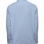 Camisa Algodón Hombre Windsor Celeste Rayas Rockford