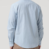 Camisa Algodón Hombre Windsor Celeste Rayas Rockford