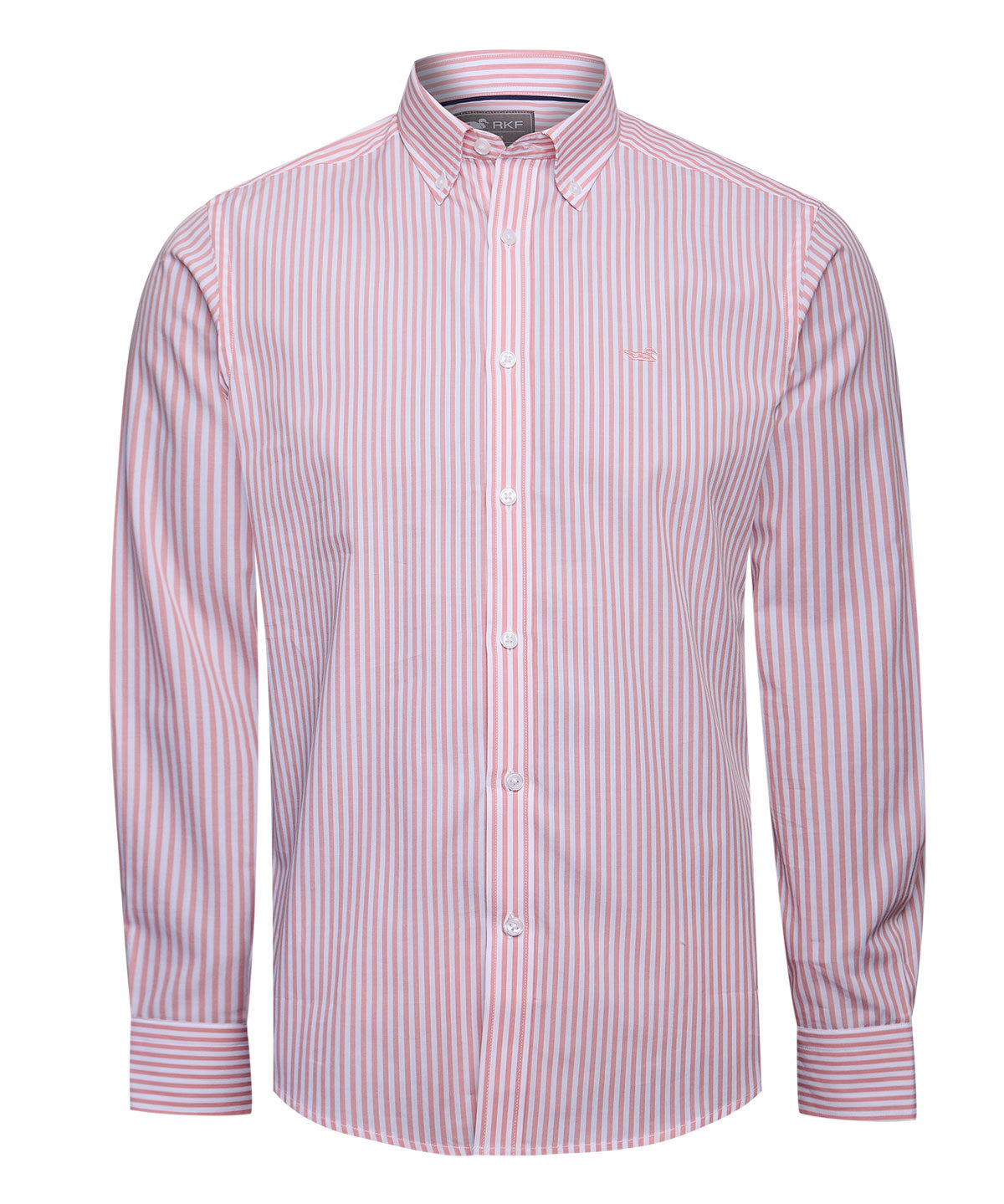 Camisa Algodón Hombre Windsor Rosado Rayas Rockford