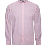 Camisa Algodón Hombre Windsor Rosado Rayas Rockford