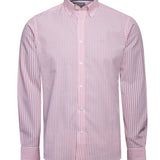 Camisa Algodón Hombre Windsor Rosado Rayas Rockford