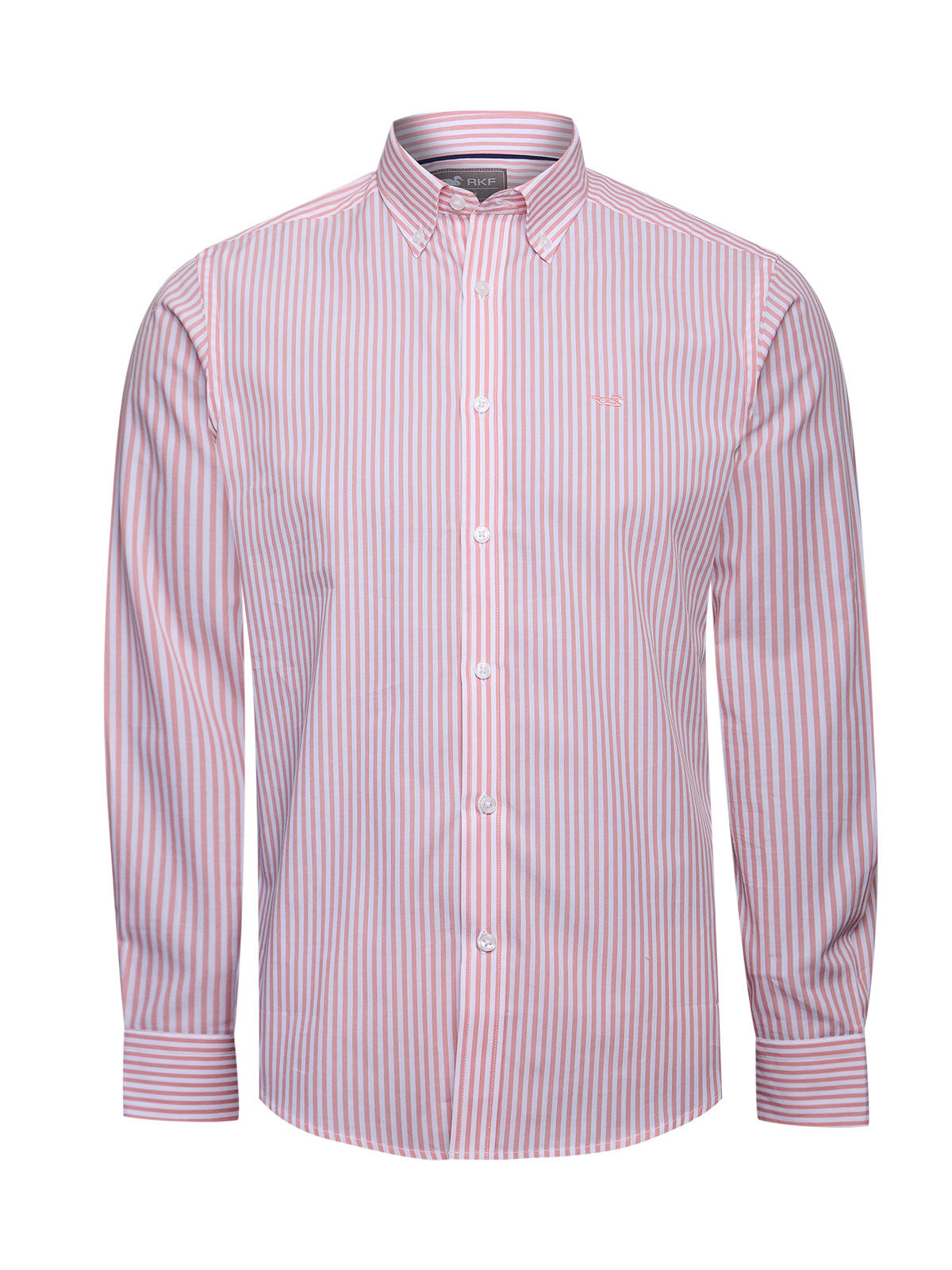 Camisa Algodón Hombre Windsor Rosado Rayas Rockford