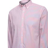Camisa Algodón Hombre Windsor Rosado Rayas Rockford