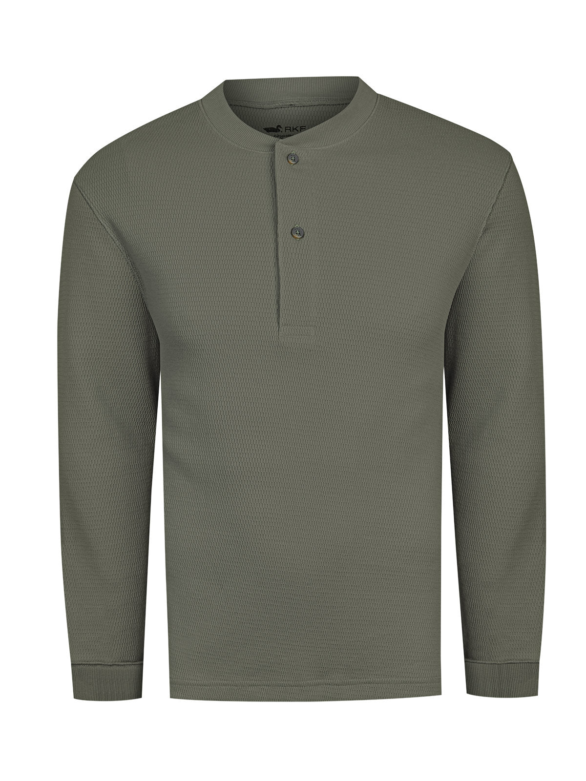 Polera Algodón Hombre Grain Verde Rockford