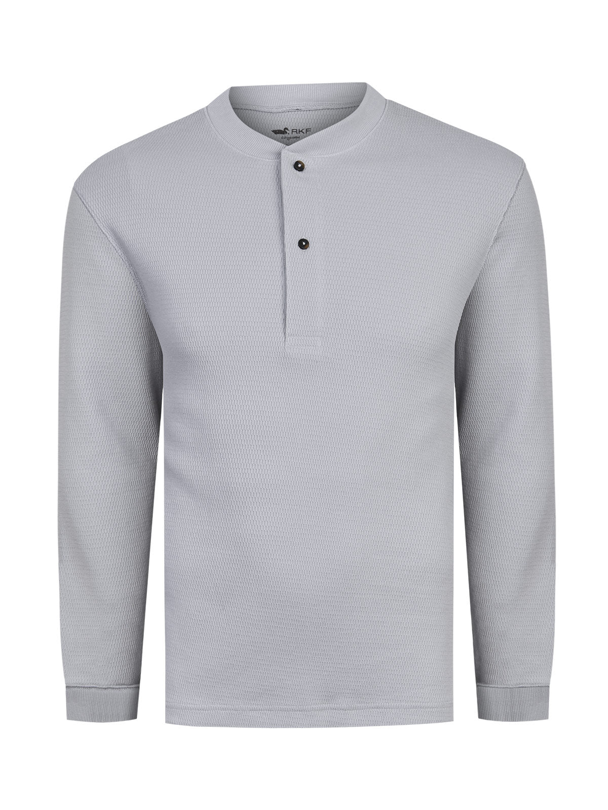 Polera Algodón Hombre Grain Gris Rockford