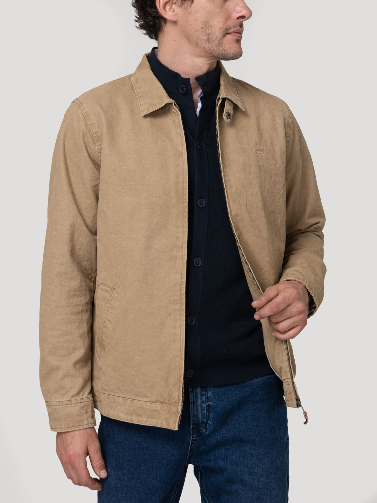 Chaqueta Algodón Hombre Orezzo Beige Rockford