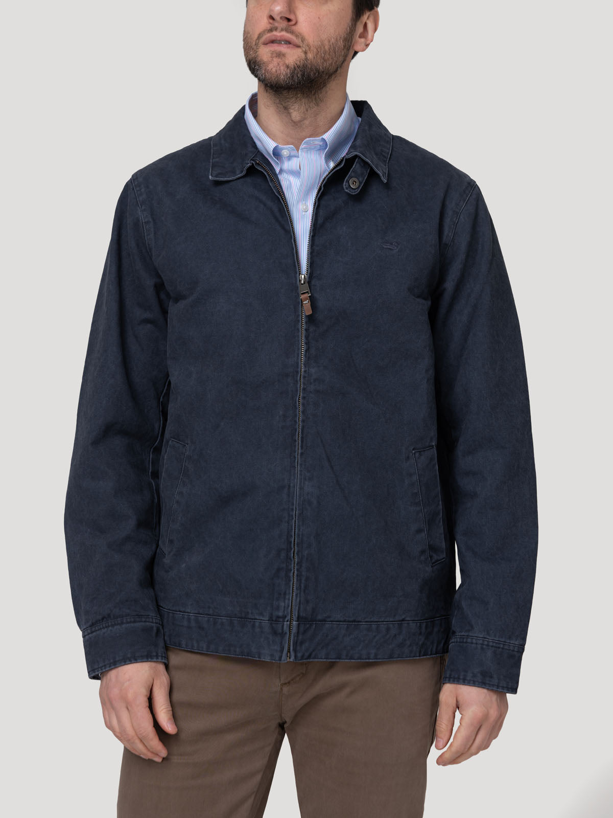 Chaqueta Algodón Hombre Orezzo Azul Rockford