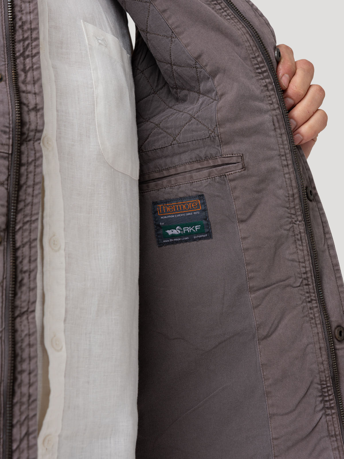 Chaqueta Thermore Hombre Laurito Café Rockford