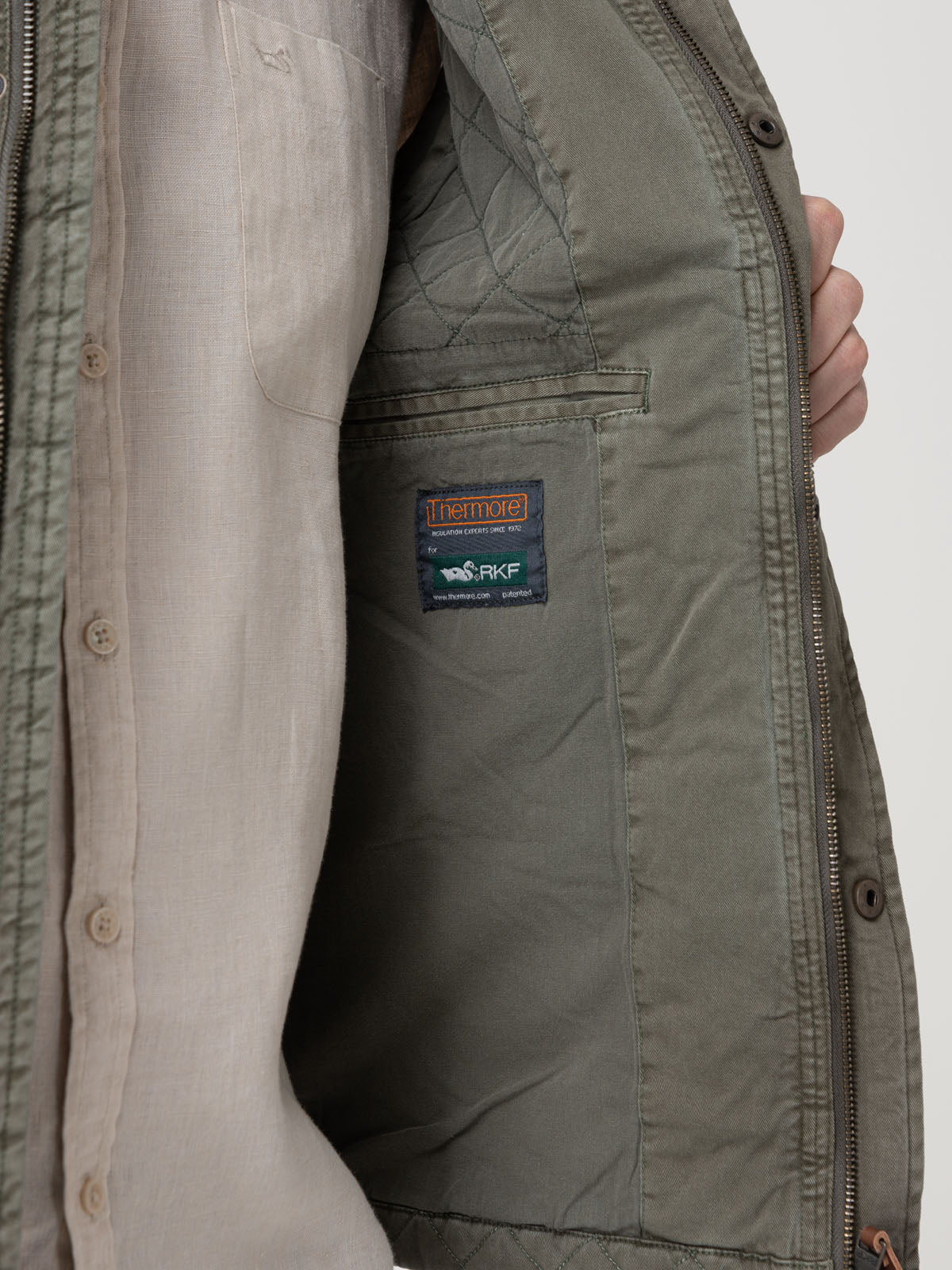 Chaqueta Thermore Hombre Laurito Verde Rockford