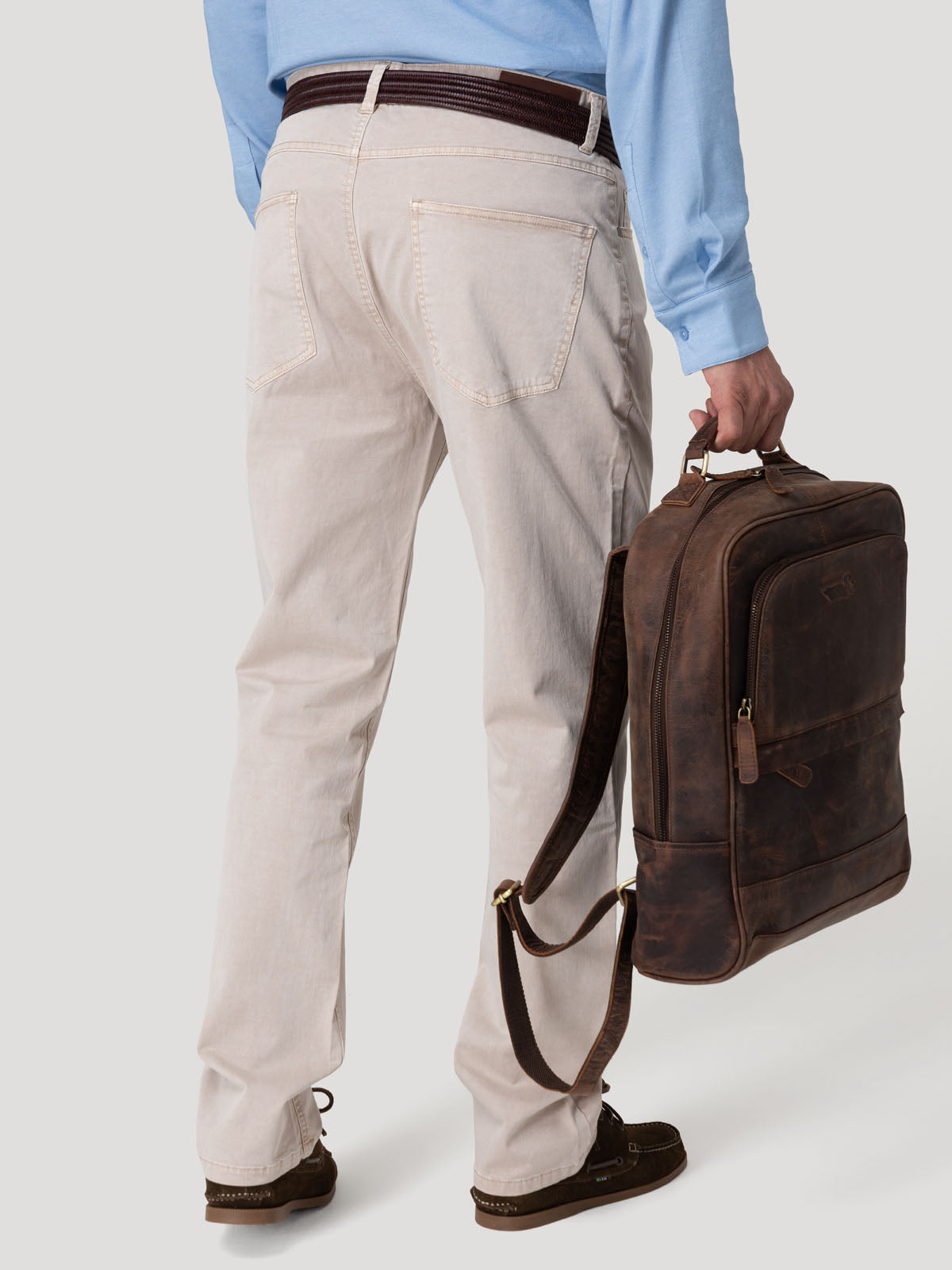 Pantalón Algodón Hombre Five Beige Rockford