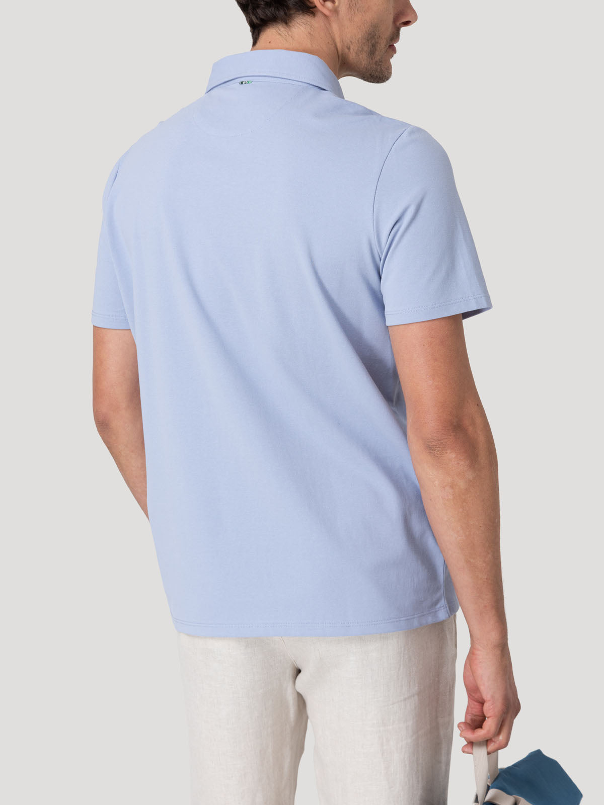 Polera Algodón Hombre Padua Celeste Rockford