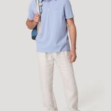 Polera Algodón Hombre Padua Celeste Rockford