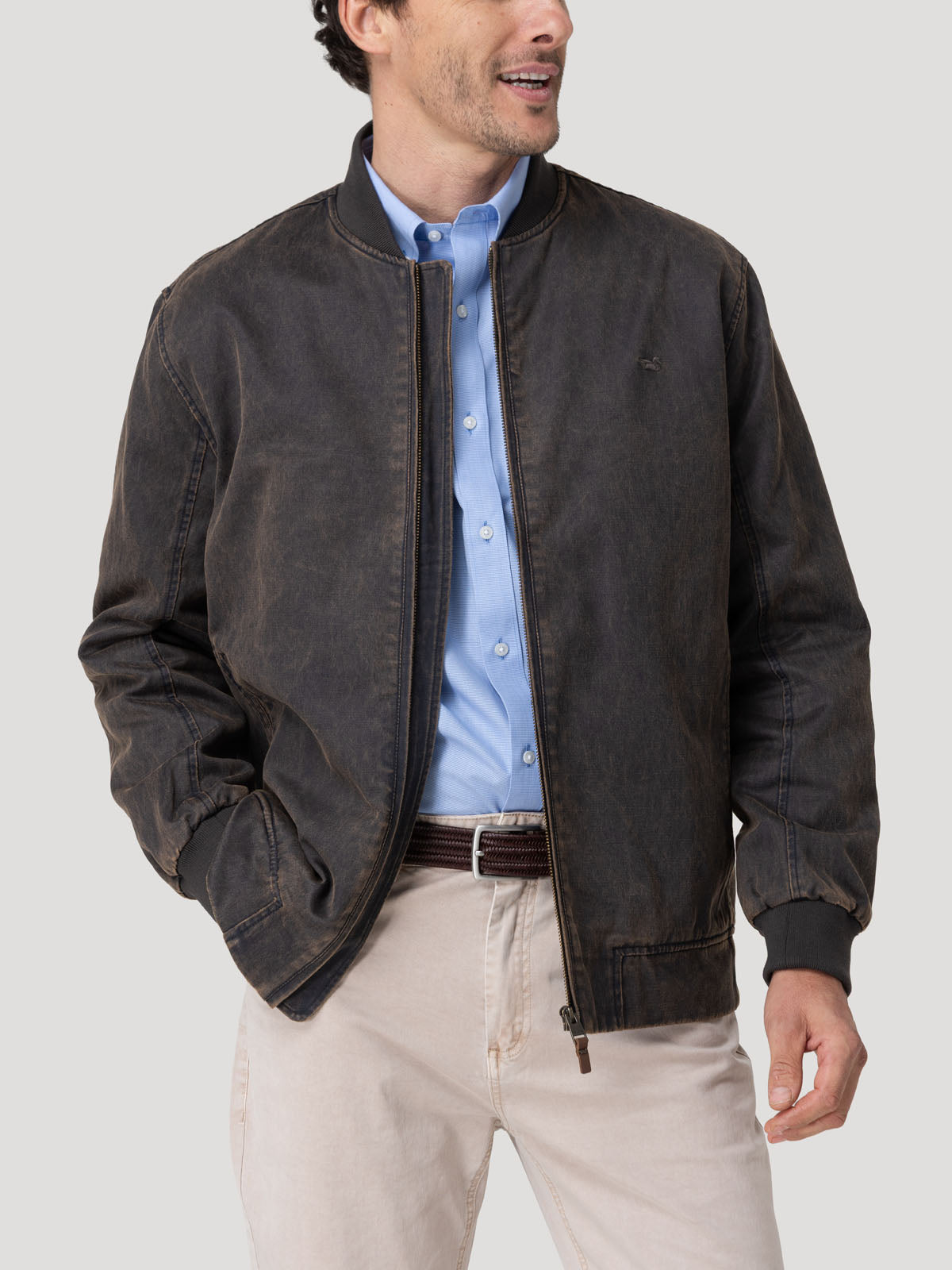 Chaqueta Algodón Hombre Albor Café Rockford