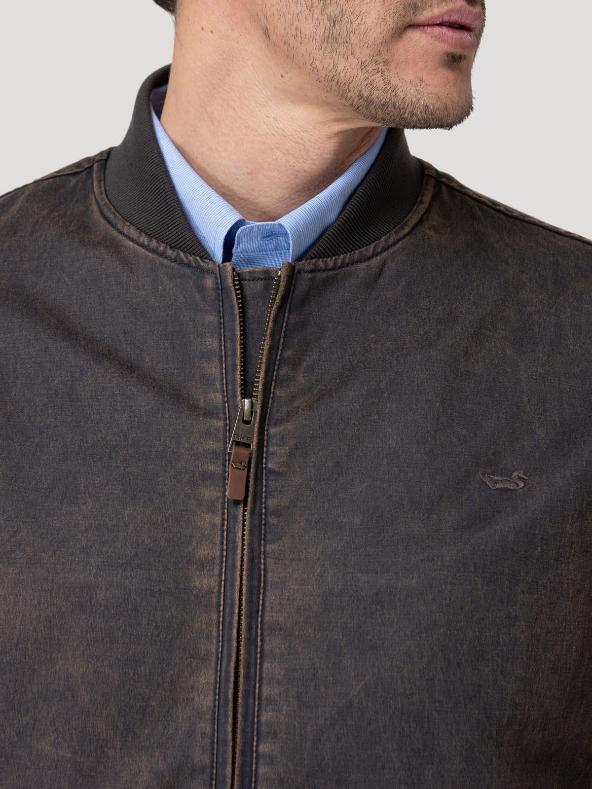 Chaqueta Algodón Hombre Albor Café Rockford