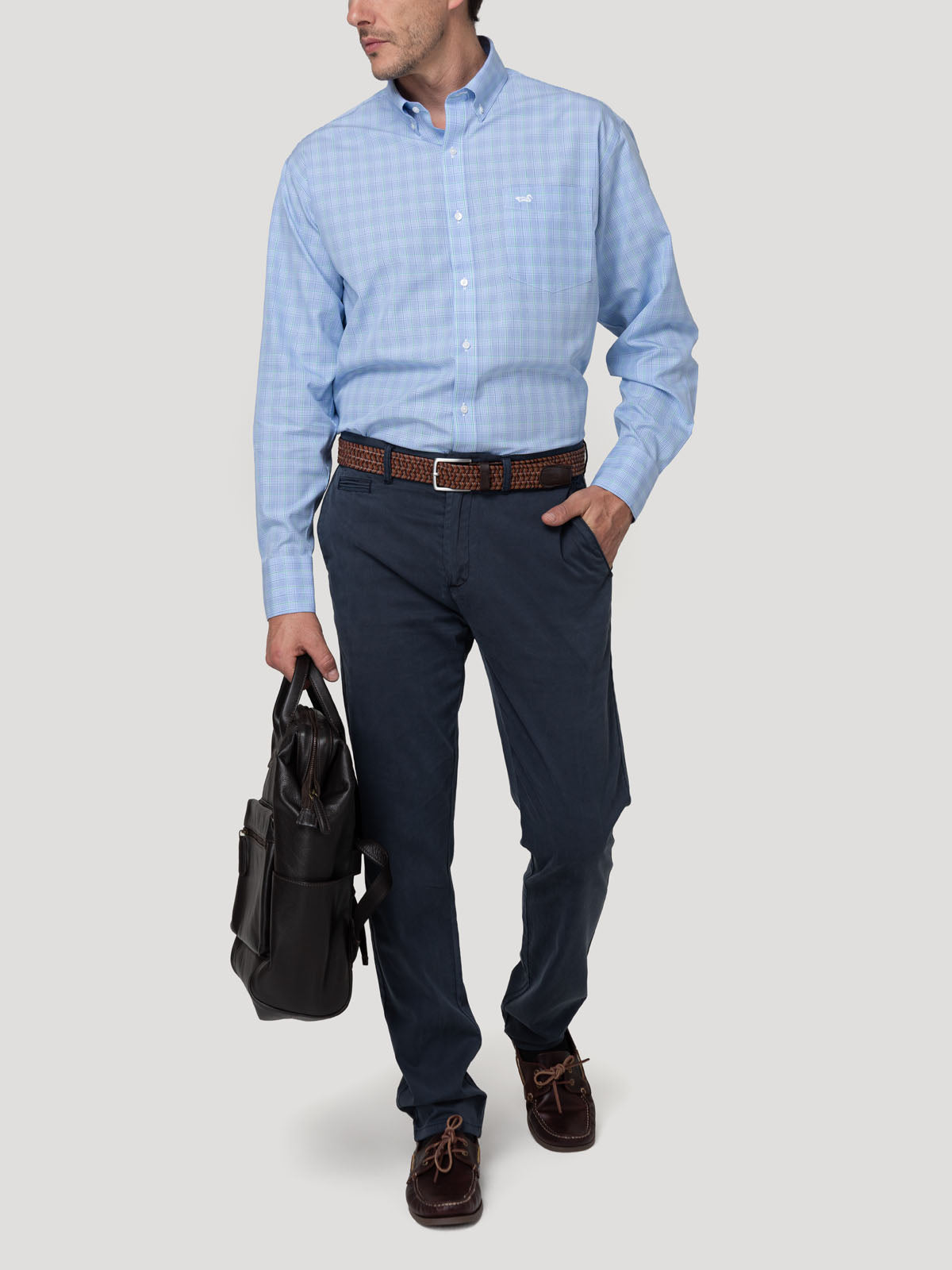 Camisa Cuello Button-Down Hombre Wf Pb Verde Rockford