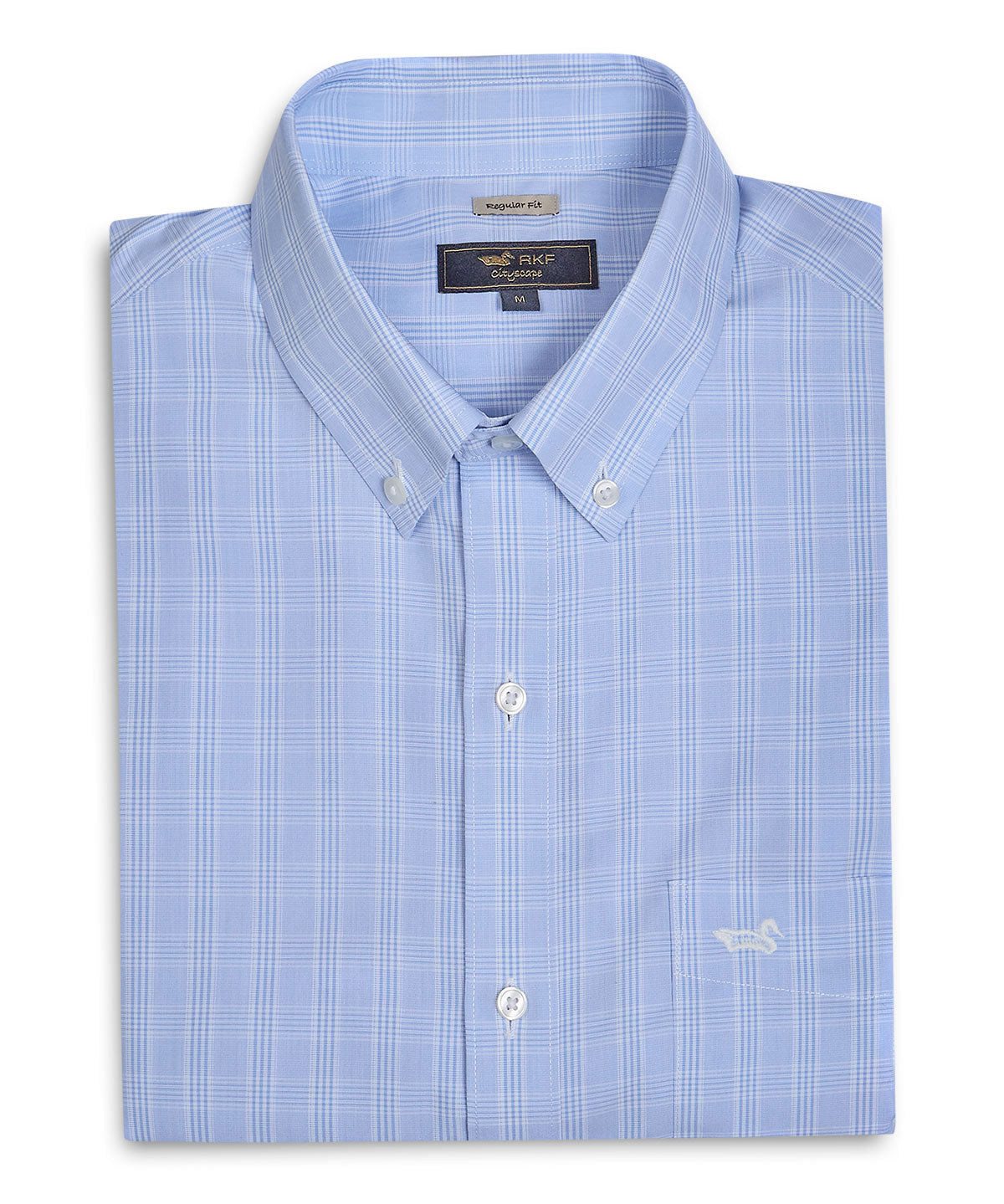 Camisa Cuello Button-Down Hombre Wf Pb Azul Rockford
