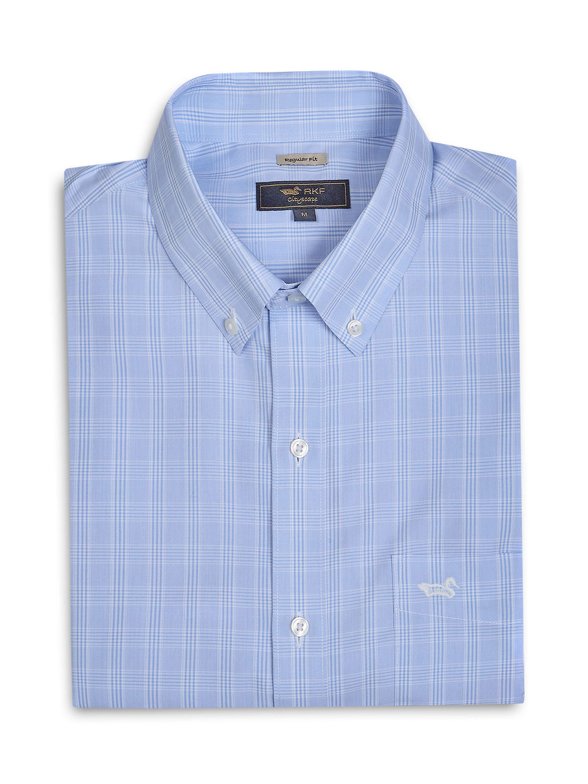 Camisa Cuello Button-Down Hombre Wf Pb Azul Rockford