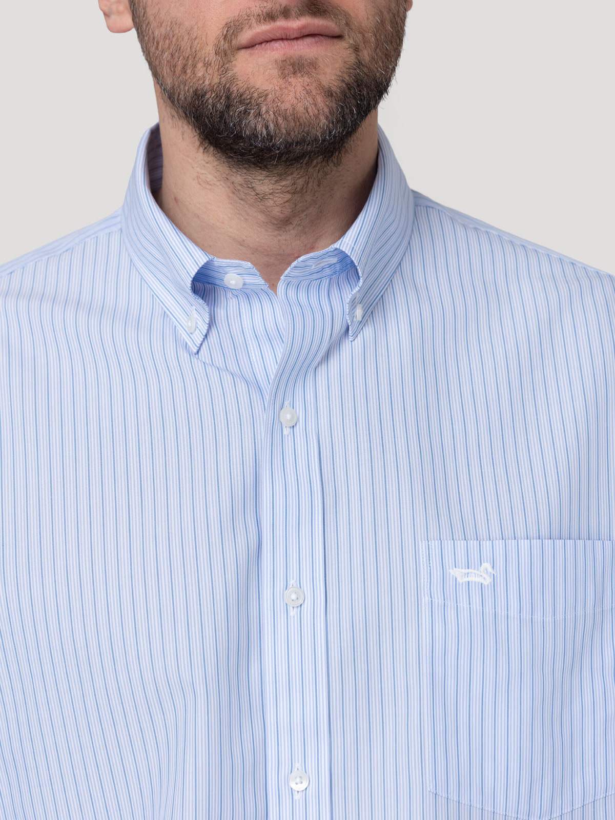 Camisa Cuello Button-Down Hombre Wf Pb Azul Oscuro Rockford