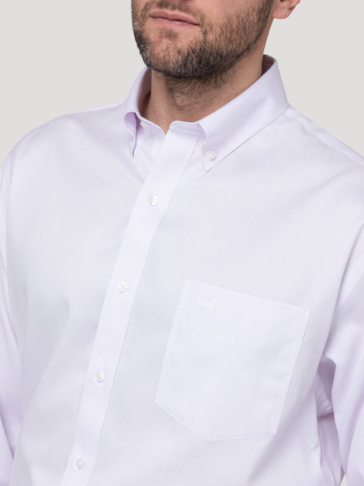 Camisa Cuello Button-Down Hombre Wf Pb Lila Rockford