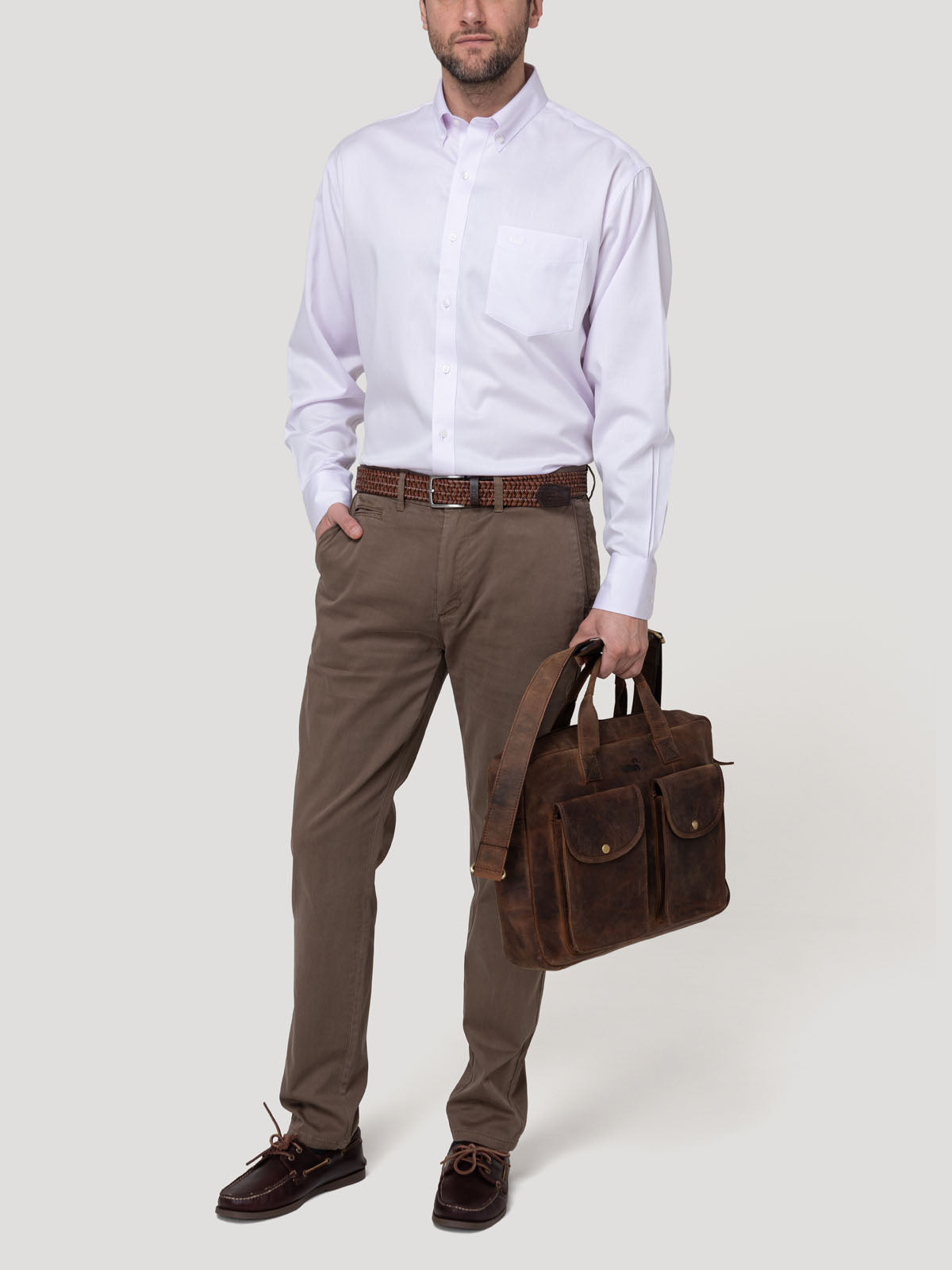 Camisa Cuello Button-Down Hombre Wf Pb Lila Rockford